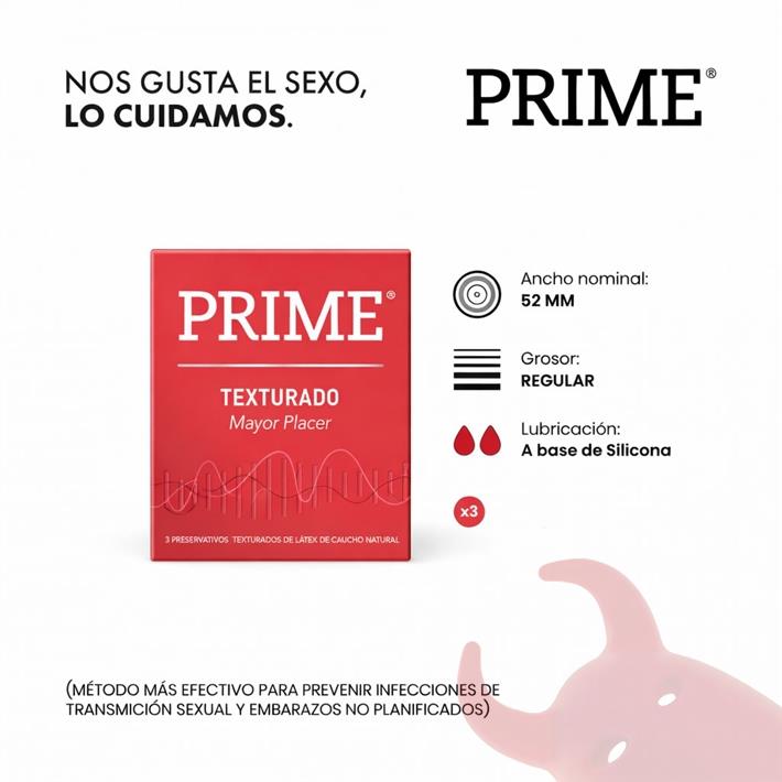 Preservativo Prime Texturado
